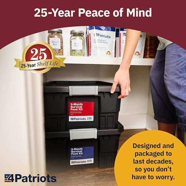 4Patriots 6-Month Survival Food Kit: Emergency Food Supply Designed to Last 25 Years, 1,376 Servings - Image 6