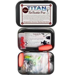 TinTackle Pro â Compact Survival Fishing Kit with Mini Finger Reel | Ultralight Emergency Fishing Gear for Camping, Hiking & Outdoor Survival