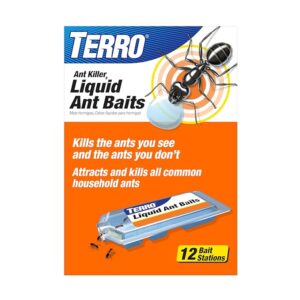 TERRO Ant Killer Bait Stations T300B - Liquid Bait to Eliminate Ants - 12 Count Stations for Effective Indoor Ant Control
