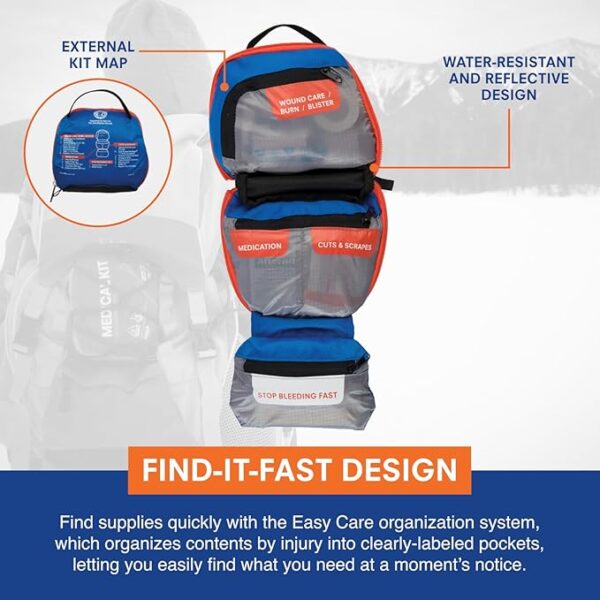 Adventure Medical Kits Mountain Series Medical Kit - Hiker - Emergency Medical First Aid Kit - For 2 People for 2 Days - Comes with a Trauma Pad, Medicine, Guide Book & More - Image 5