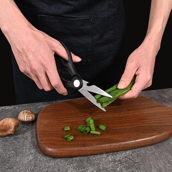 Knife Set, Kitchen Knife Sets with Block, Built-in Sharpener, Anti-slip Ergonomic Handle, 15PCS Knife Block Set for Chopping, Slicing, Dicing & Cutting,Dishwasher Safe, - Image 6