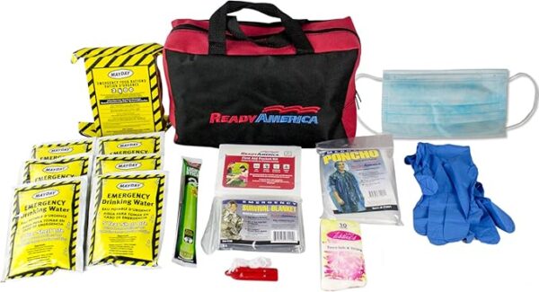 Ready America 72 Hour Emergency Kit, 1-Person, 3-Day Tote, Includes First Aid Kit, Survival Blanket, Emergency Food, Portable Disaster Preparedness Go-Bag for Earthquake, Fire, Flood - Image 2