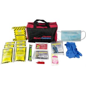 Ready America 72 Hour Emergency Kit, 1-Person, 3-Day Tote, Includes First Aid Kit, Survival Blanket, Emergency Food, Portable Disaster Preparedness Go-Bag for Earthquake, Fire, Flood