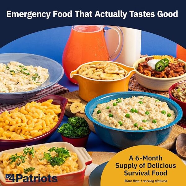 4Patriots 6-Month Survival Food Kit: Emergency Food Supply Designed to Last 25 Years, 1,376 Servings - Image 5