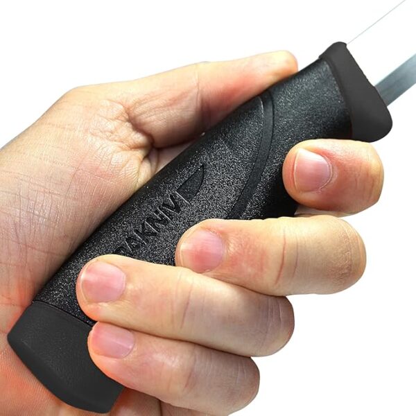 Morakniv Companion Stainless Steel Fixed-Blade Knife with Sheath, 4.1 Inch,Black - Image 3