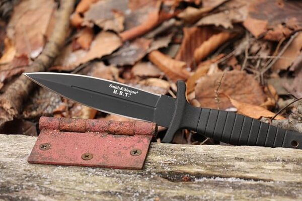 Smith & Wesson SWHRT9B 9in High Carbon S.S. Fixed Blade Knife with 4.7in Dual Edge Blade and TPE Handle for Outdoor, Tactical, Survival and EDC - Image 5