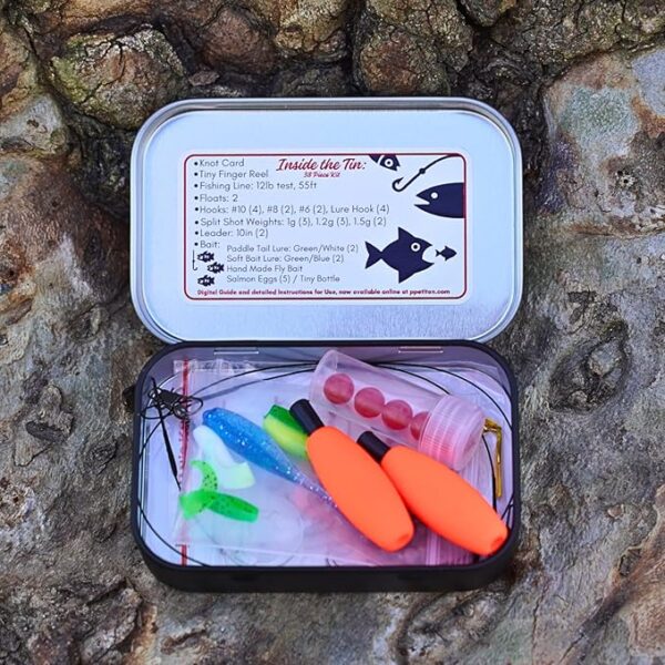 TinTackle Pro â Compact Survival Fishing Kit with Mini Finger Reel | Ultralight Emergency Fishing Gear for Camping, Hiking & Outdoor Survival - Image 4