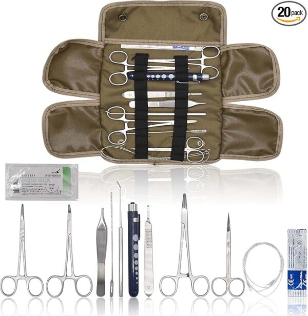 OdontoMed2011 20 PC U.S. Military Style Surplus Emergency/Survival Kit - Bleed CONTOL Kit - Military Style First Aid Kit - Molle Pouch MLT-04 - Image 2