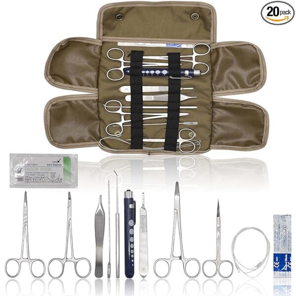 OdontoMed2011 20 PC U.S. Military Style Surplus Emergency/Survival Kit - Bleed CONTOL Kit - Military Style First Aid Kit - Molle Pouch MLT-04