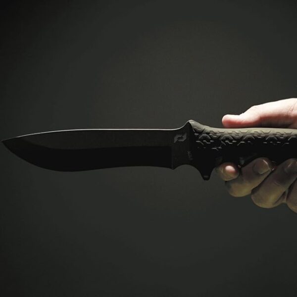 Schrade Delta Class Reckon Tini Fixed Blade with 1095 High Carbon Steel Blade, 6.4in Fixed Blade for Buschcrafting, EDC - Image 6