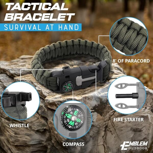 Emblem OD 242 pc First Aid Survival Kit with Tourniquet Kit | MOLLE IFAK Med Kit | Emergency Medical Trauma Kit | Survival Gear | Made in USA and Asia - Image 6