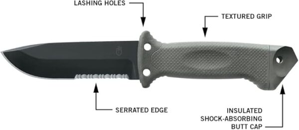 Gerber LMF II Infantry Knife, Coyote Brown [22-41463] - Image 3