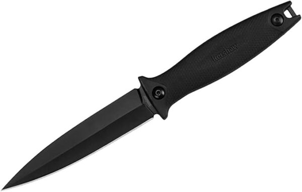 Kershaw Secret Agent (4007); Concealable Boot Knife with Strong Single Edge 4.4 Inch 8Cr13MoV Steel Blade; Arrives with Dual Carry Molded Sheath and Stealthy Non-Reflective Black Oxide Finish, 3 OZ - Image 2