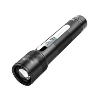 WARSUN Magnetic Flashlight 1200 Lumens Rechargeable High Lumen LED Torch, Super Bright Zoomable Light with COB Side Beam, Battery Indicator, for Emergency & Outdoor Use