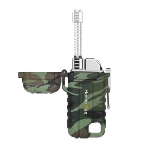 Windproof Electric Lighter - Plasma Lighters with Long Flexible Neck, Rechargeable Electric Candle Lighters, Waterproof Torch Lighter, Camping Accessories Survival Hiking Gear (Camo)