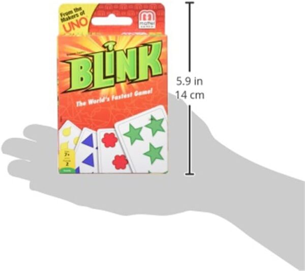 Mattel Games Reinhard Staupe's Blink Family Card Game, Travel-Friendly, with 60 Cards and Instructions, Makes a Great Toy for 7 Year Olds and Up - Image 4