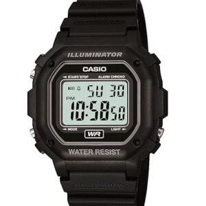 Casio F108WH Series | Men's Digital Watch | Illuminator | Water Resistant | LED Light | Daily Alarm | 1/100 SEC Stopwatch | 3 Hands (HR, Min, SEC) | Date/Day Display | Daily Alarm | 7 Year Battery