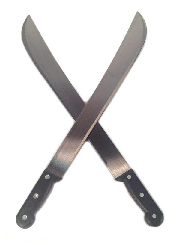Set of 2 - Heavy Duty Machetes, 18" inch, Survival Knives for Home and Outdoors