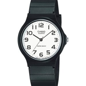 Casio MQ24 Series | Quartz Analog Watch for Men | Water Resistant | Resin Case | Resin Band | Resin Glass | Three Hand Analog (HR, Min, SEC) | Classic Design | 3 Year Battery