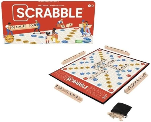 Scrabble Board Game, Classic Word Game for Kids Ages 8 and Up, Fun Family Game for 2-4 Players, The Classic Crossword Game - Image 4