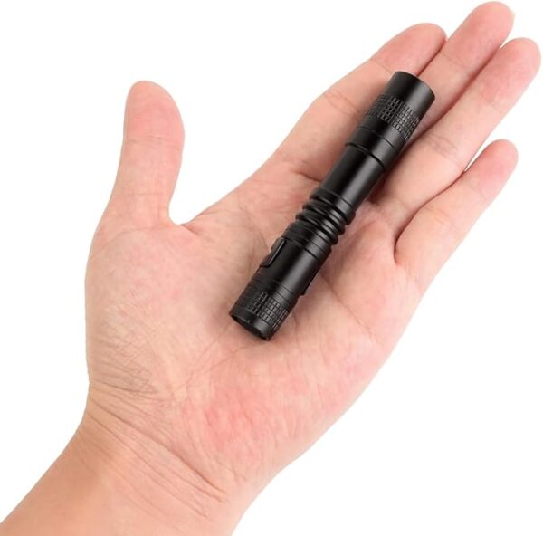 5 Pack Mini Flashlight Small Flashlights LED Powerful High Lumens Tactical Pen Light with Clip,Slim Portable Pocket Compact Torch for Emergency Inspection AAA Battery Water-Resistant - Image 6