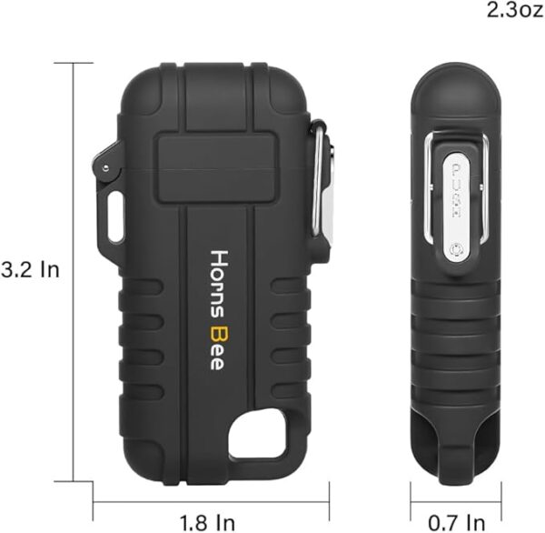 Windproof Electric Lighter - Plasma Lighters with Long Flexible Neck, Rechargeable Electric Candle Lighters, Waterproof Torch Lighter, Camping Accessories Survival Hiking Gear (Camo) - Image 5