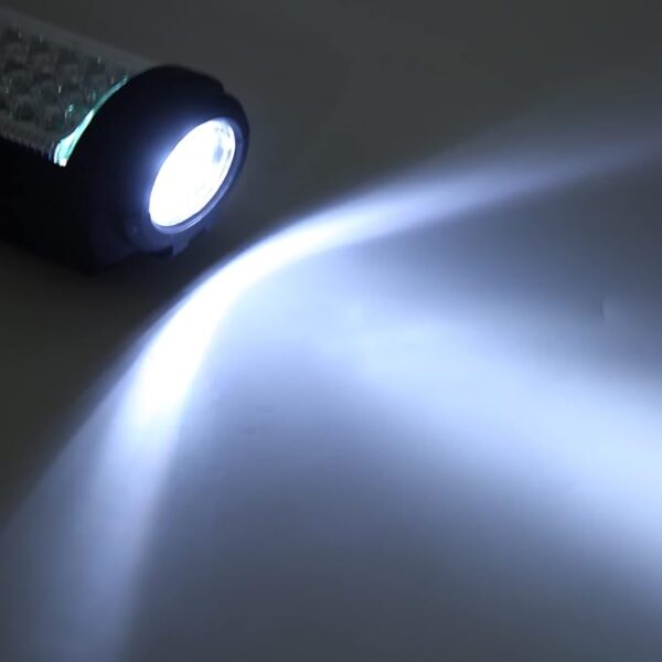 LED Torch Light Super Bright USB Rechargeable Portable Flashlight with 360 Degree Rotating Base Strong Magnet and Hook for Camping Hiking Emergency ABS Material 275g - Image 5