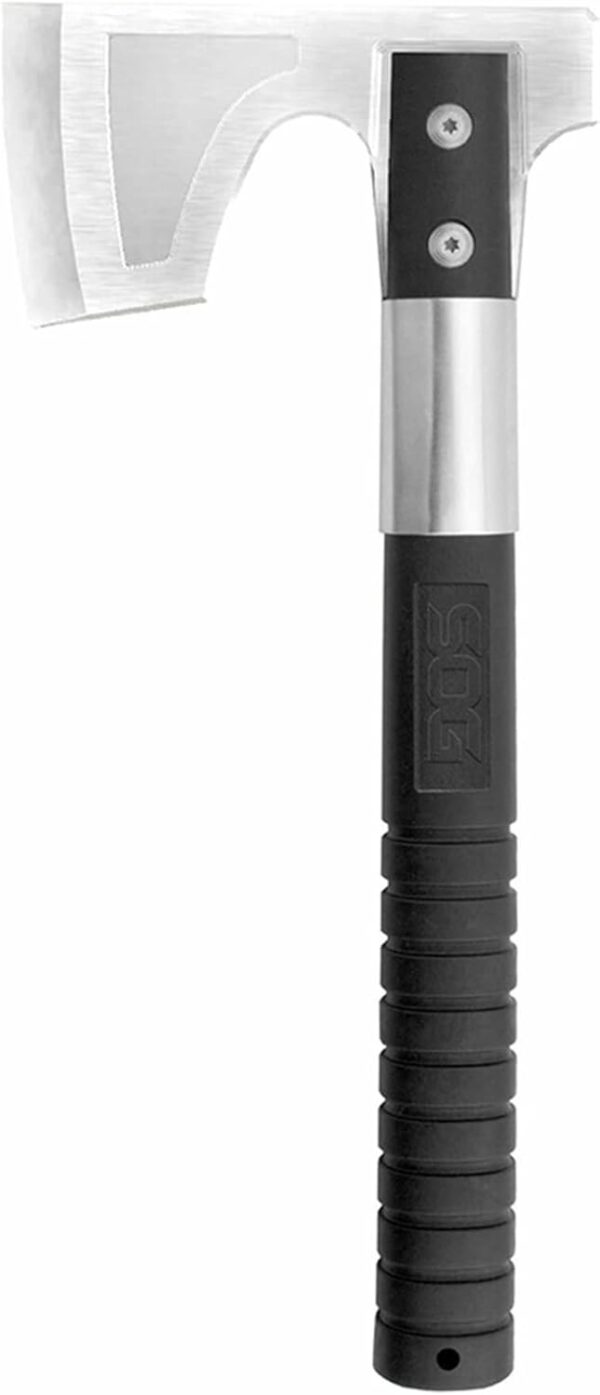 SOG Camp Axe- Compact Camping and Survival Hatchet/Hammer Tool with Sheath and 3.1 Inch Bushcraft Axe Edge (CH1001-CP) - Image 3