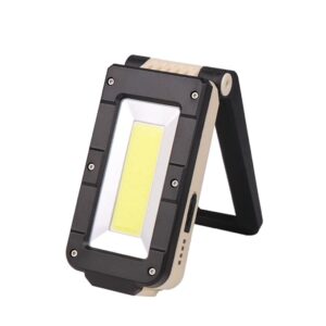 LED Work Light Outdoor Emergency Light with Rotatable Hook and Magnet USB Rechargeable Handheld Torch Flashlight for Yard Garage Fishing Hiking