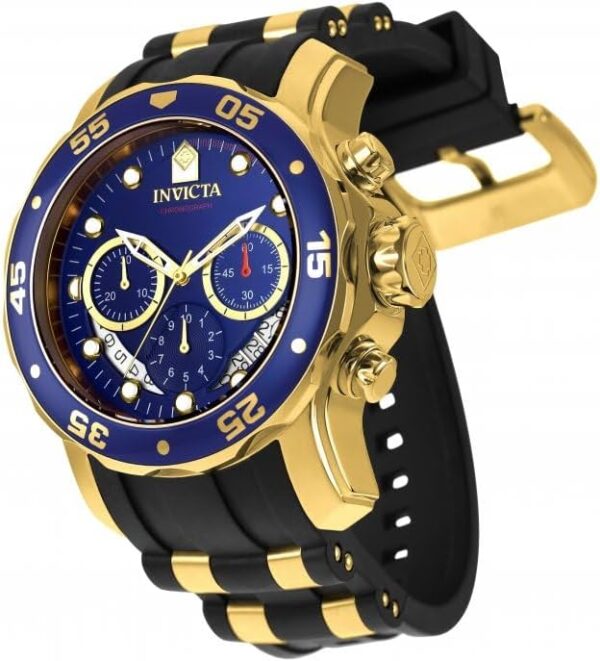 Invicta Men's 6983 Pro Diver Collection Chronograph Blue Dial Black Polyurethane Watch - Image 4