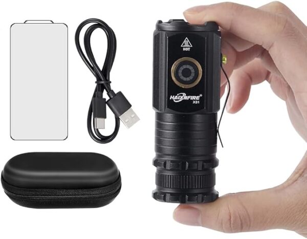 Outdoor camping Mini LED flashlight Type-C usb rechargeable powerful torch 5000 lumens floodlight 5 light mode Barbecue lamp working lamp Applicable EDC travel by walking Emergency Tactical Flashlight - Image 6