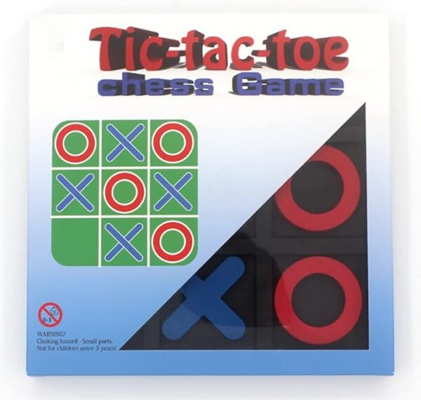 Tic Tac Toe Board Game,Tic Tac Toe Family Game, Classic Board Game, Classical Family Board Game,Children's Tic Tac Toe Game, Plastic tic tac Toe Game, Board Size 15 X 15 cm - Image 5