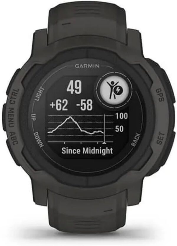 Garmin 010-02626-10 Instinct 2, Rugged Outdoor Watch with GPS, Built for All Elements, Multi-GNSS Support, Tracback Routing and More, graphite - Image 6