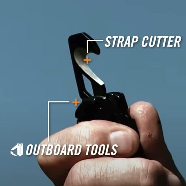 Gerber Gear Crucial EDC Multitool Pocket Knife with Clip and Strap Cutter for Camping and Survival, Black - Image 4