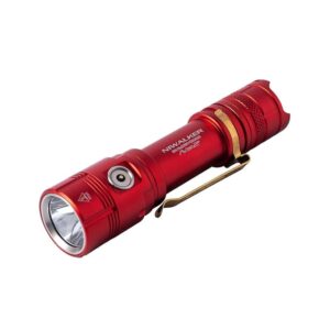 NS2 Magnetic Rechargeable Flashlight 2500 High Lumens Super Bright, LED Tactical Flashlights, Powered EDC Flashlight Waterproof, for Camping,Emergency, Outdoor, Rescue, Inspection (Red)