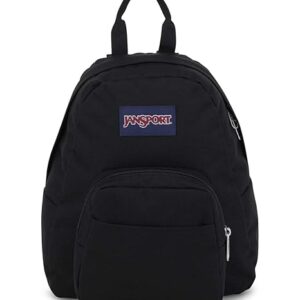 JanSport Half Pint Mini Backpack, 10.2 L - Durable Mini Bag Purse with Adjustable Shoulder Straps, Single Main Compartment, Zippered Stash Pocket, Black