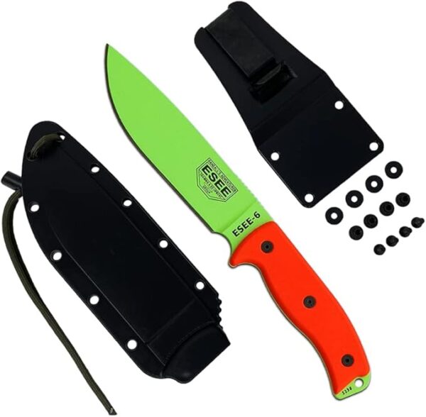 ESEE Knives 6P Fixed Blade Knife w/Molded Polymer Sheath - Image 2