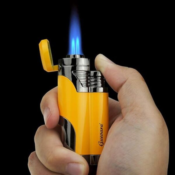 GUEVARA Butane Torch Lighter with Punch Windproof Double Jet Lighters - Image 4