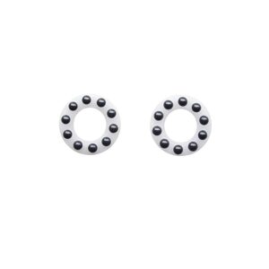 Folding Pocket Knives Bearing Ceramic Ball Pivot pin Washer, Nylon Gasket with Detent Beads Spacer,EDC Survival Knives Bearing Spacer Ring - Pack 2 Pieces