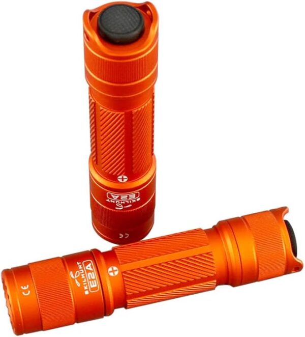 SKILHUNT EDC Pocket Keychain Mini Light, Super Bright, Waterproof, for Camping Hiking Emergency Tiny Flashlight, E2A (Orange, High CRI BL-110C) - Image 2