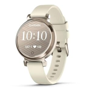 Garmin Lily 2, Small and Stylish Smartwatch, Hidden Display, Patterned Lens, Up to 5 Days Battery Life, Coconut