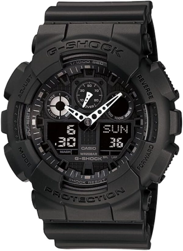 Casio G-Shock GA100-1A1 | Men's Tough Analog-Digital Watch | 200M Water Resistant | Shock & Magnetic Resistant | Sporty & Rugged Design - Image 2