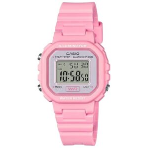 Casio LA20WH Series | Women's Digital Watch | Water Resistant | LED Light | Auto Calendar | Date Display | 1/100 SEC Stopwatch | Regular Time Keeping (HR, Min, SEC, PM, Date, Day) | 5 Yr Batt