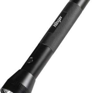 Heavy Duty 3-Cell D Battery LED Big Flashlights, Single Mode, Aluminum Alloy Torch, Rugged Metal Flashlight for Outdoor Adventures and Emergency Power Outages (1 Pack)