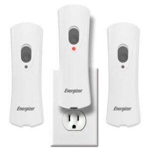 Energizer Weatheready Rechargeable Compact Handheld Light, Plug-in LED Emergency Flashlight, Automatic Turn-On, Built-in Battery Included, 3 Count
