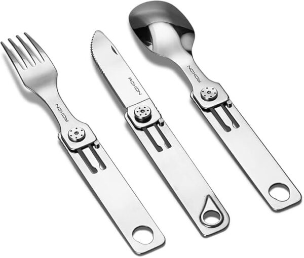 ROXON C1 3 IN 1 Camping Utensils Detachable Cutlery Knife Spoon Fork for Outdoor Camping Hiking - Image 3