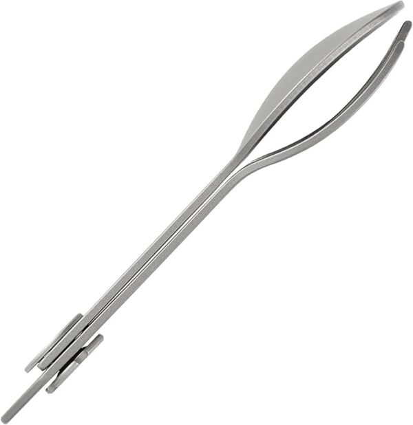 CMB Made Knives Titanium 2 in 1 Folding Fork and Spoon Combo Lightweight Camping Utensil, Spork for Backpacking, Hiking, Outdoor Survival Cutlery EDC Tool CMB-E01 - Image 4