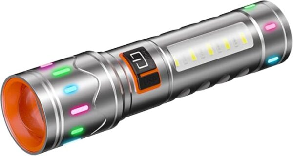 Rechargeable Small LED Flashlight, high Lumen EDC Flashlight, Five Lighting Modes and Zoom, Suitable for Daily Carrying and Emergency use. - Image 2