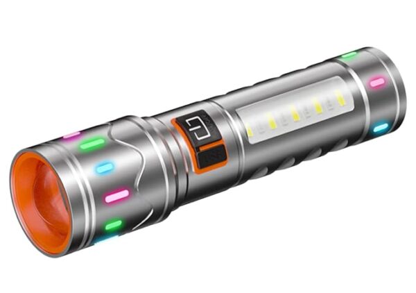 Rechargeable Small LED Flashlight, high Lumen EDC Flashlight, Five Lighting Modes and Zoom, Suitable for Daily Carrying and Emergency use.
