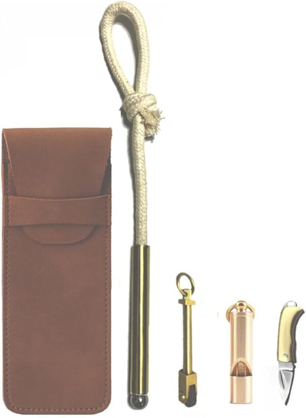 No Fuel Man-Made Lighter Windproof Matches with Mini Knife, Emergency Survival Tools for Camping Survival Hiking Sophisticated and Practical - Image 2